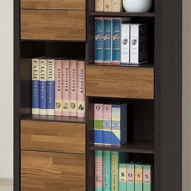 MUNA 雙色積層木2.7尺書櫥/書櫃(811左) 80X38X191cm