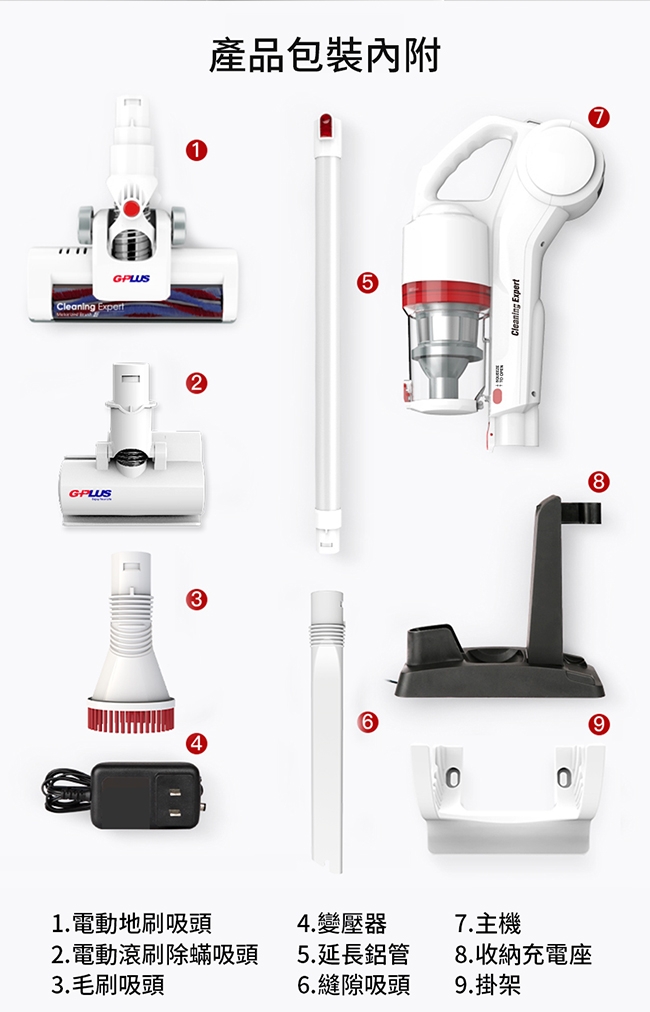 GPLUS GP-S08 無線手持吸塵器