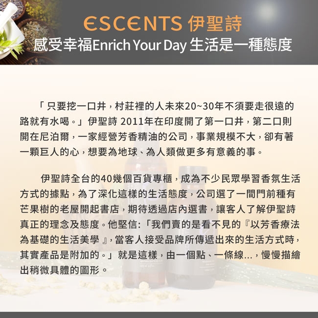 ESCENTS 伊聖詩 約翰森林瑜珈大師複方精華15ml