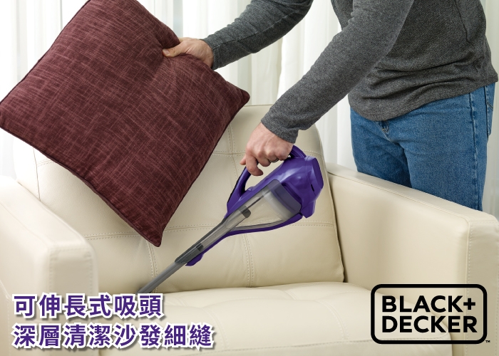 美國BLACK+DECKER 10.8V強效鋰電 無線手持吸塵器DVA325JP07