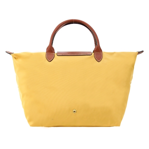 LONGCHAMP Le Pliage 短把摺疊水餃包(中/蜜糖)