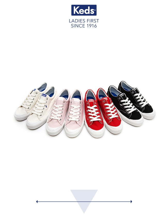 Keds CREW KICK 經典半月帆布綁帶休閒鞋-丁香紫