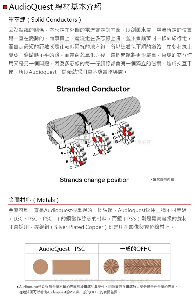 美國 Audioquest Tower 訊號線 (RCA-RCA)- 1M