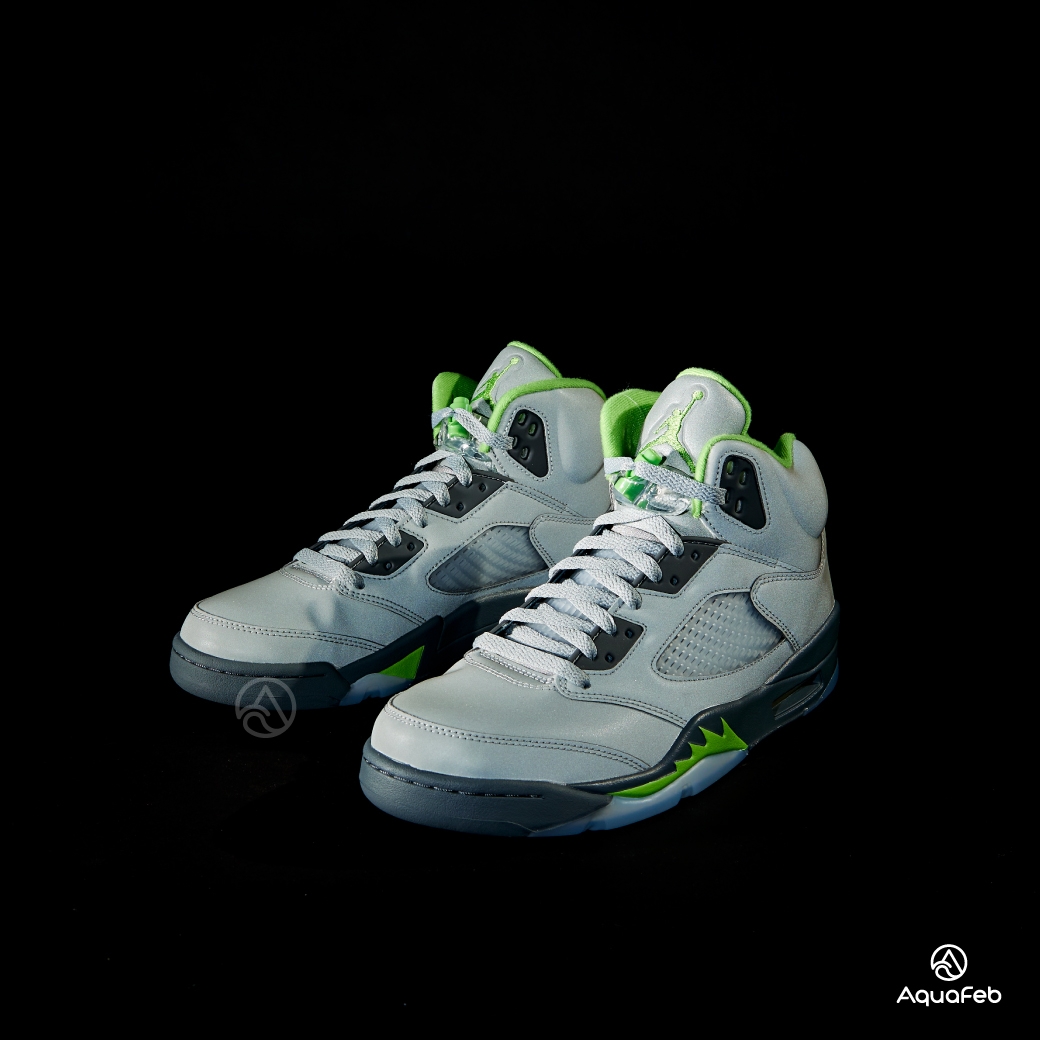 Nike Air Jordan 5 Retro Green Bean 男鞋灰色AJ5 籃球鞋DM9014