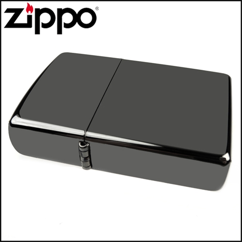 ZIPPO 美系~Black ice黑冰色鏡面打火機+煙斗機芯套組