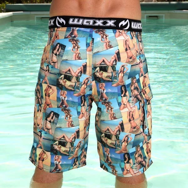 WAXX海灘美女大集合高質感吸濕排汗男衝浪褲(21吋)