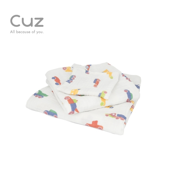 【Cuz】酷跑俱樂部(紗布巾)30cm(2入)