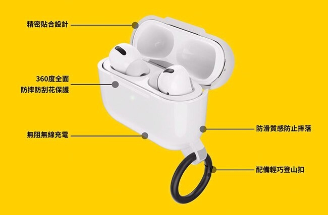 OtterBox AirPods Pro Ispra 防摔保護殼 黑