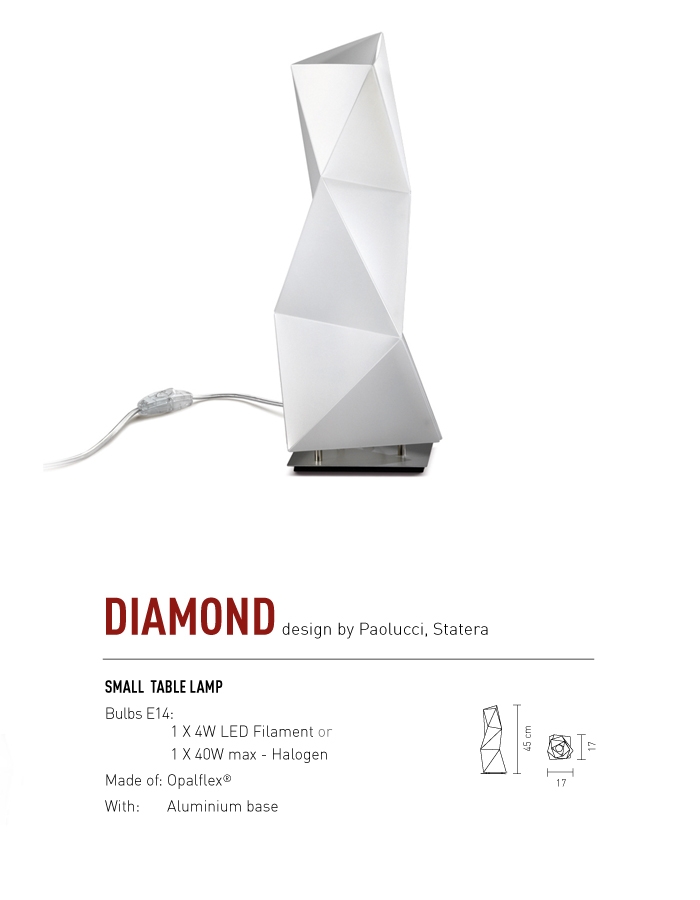 【SLAMP】DIAMOND SA桌燈 (SMALL)