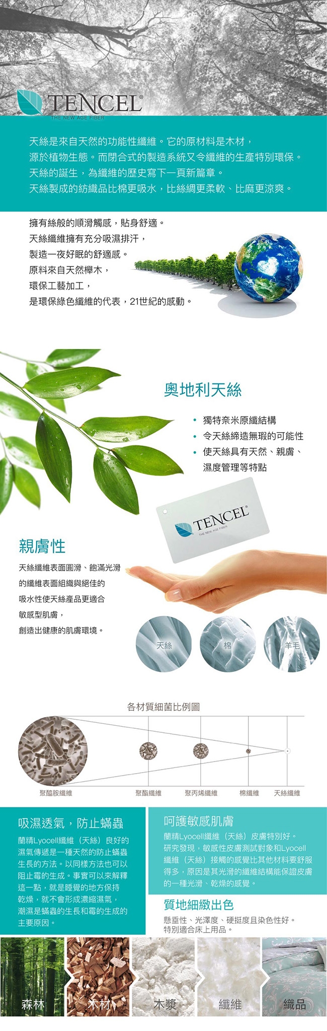 岱思夢 雙人 100%天絲床罩組 八件式 TENCEL 葉若