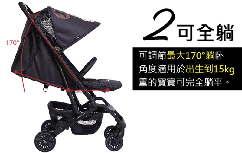 荷蘭 Easywalker MINI BUGGY XS嬰兒手推車/三折傘車(經典藍)