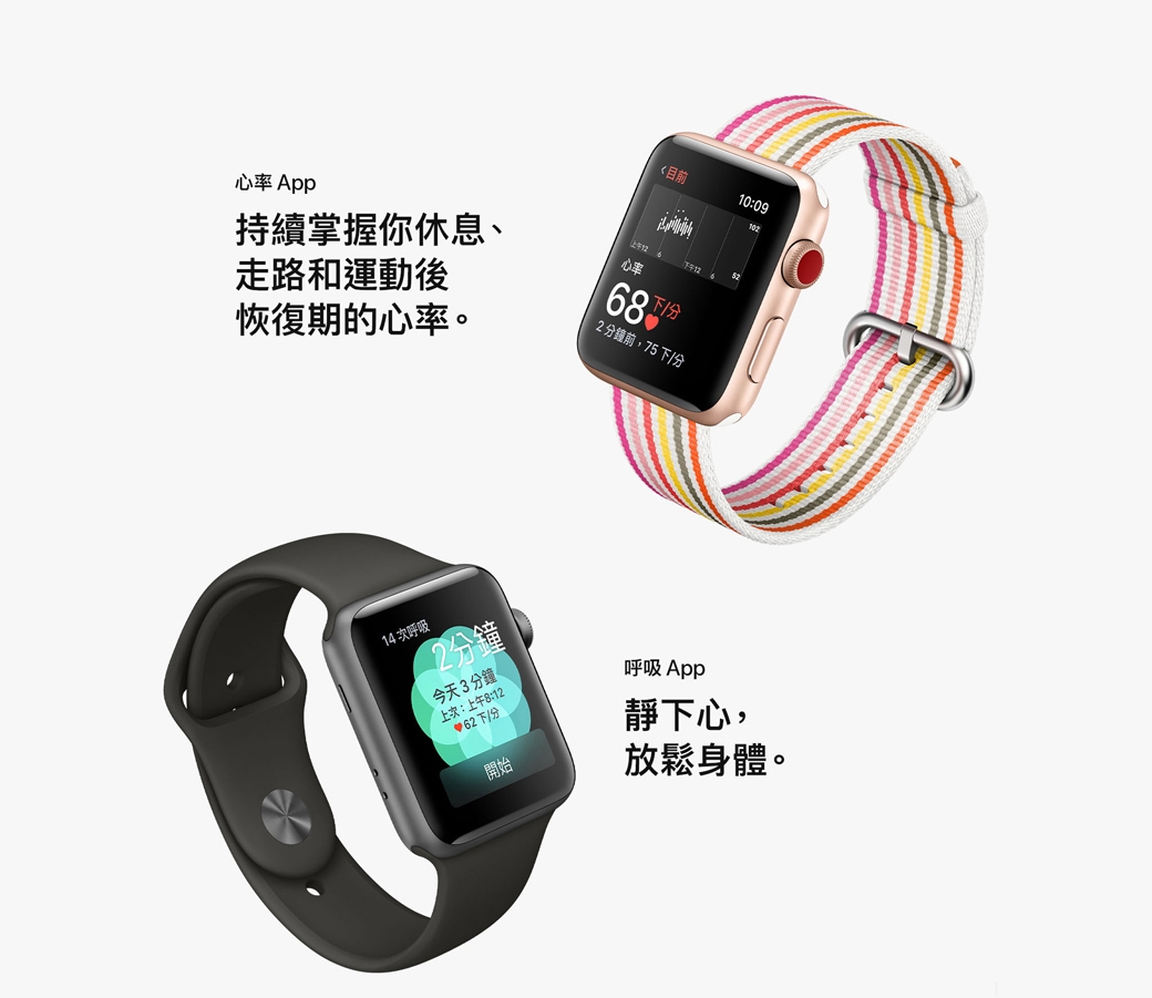 《福利品》Apple Watch Series 3 太空灰色 鋁金屬錶殼-42mm