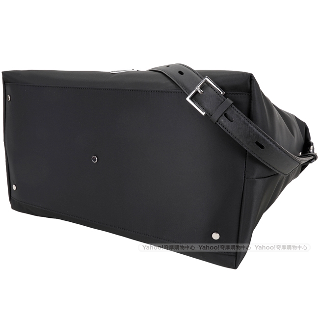 KARL LAGERFELD K/Ikonik 老佛爺尼龍兩用旅行袋(黑色)