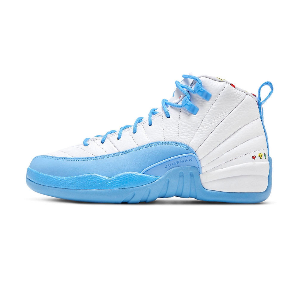 Nike Jordan 12 Retro (GS) 女鞋童鞋白藍色AJ12 運動休閒籃球鞋DQ4365