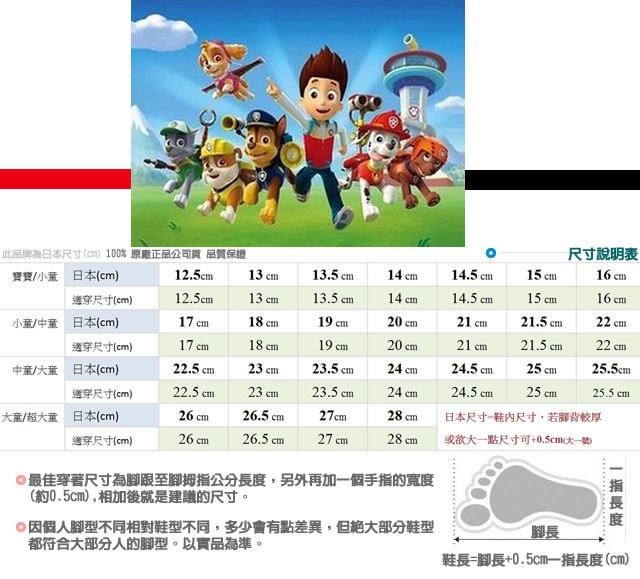 汪汪隊立大功 電燈運動鞋款 DNI3014藍(中小童段)