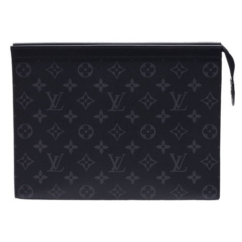 LOUIS VUITTON Monogram Eclipse Pochette Voyage MM M61692 Clutch bag JPN  Popular