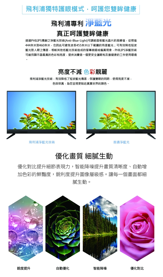 PHILIPS飛利浦 43吋 FHD 多媒體液晶顯示器+視訊盒 43PFH5553