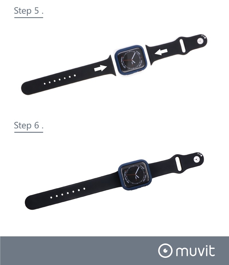 MUVIT Apple Watch Series4 (44mm) 耐衝擊保護殼●軍綠色