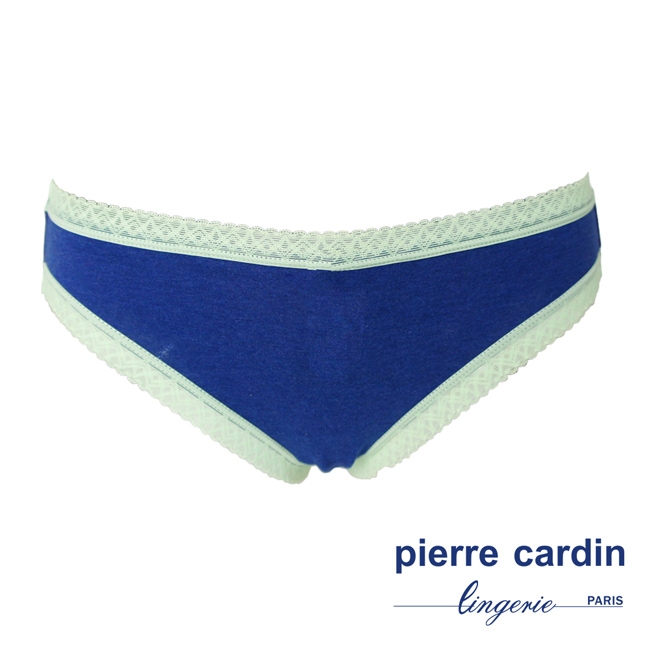 Pierre Cardin皮爾卡登 棉感蕾絲字母低腰內褲(8件組)-509-6396