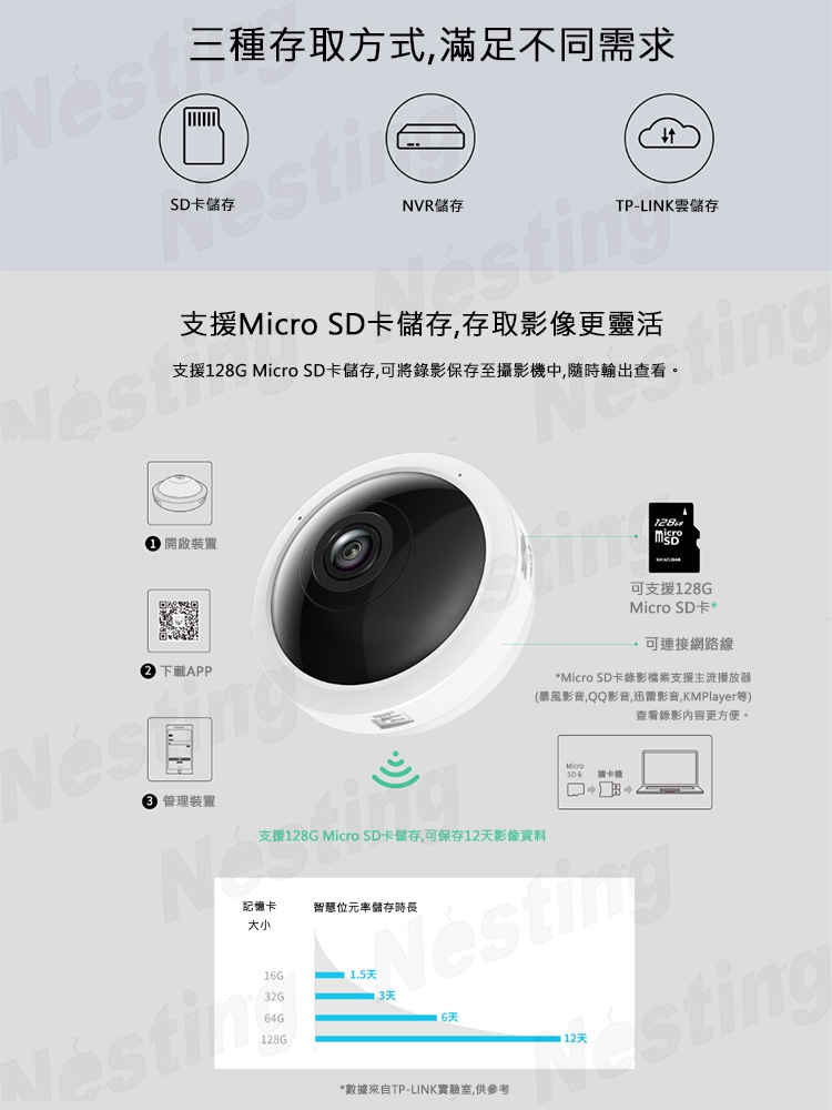 【TP-LINK】1200萬全景 無線網路攝影機 TL-IPC59AE