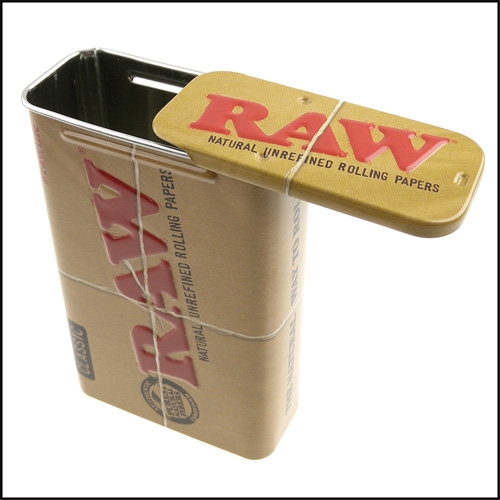 RAW-西班牙進口Slide Top Tin-滑蓋式馬口鐵收納盒(煙盒/捲煙紙盒/煙草盒)