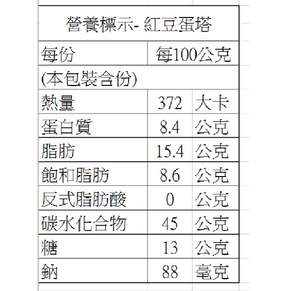 老爸ㄟ廚房萬丹紅豆冰蛋塔 (50g±10%/顆，共10顆)