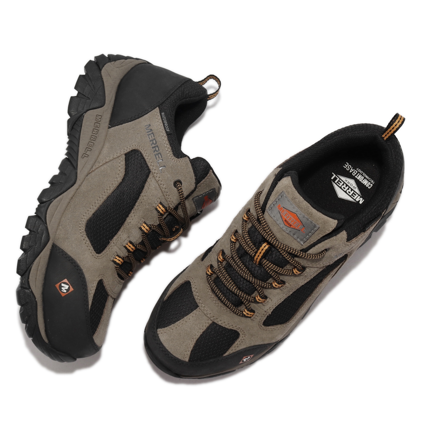 Merrell 工作鞋Moab Onset 男鞋防水防油防觸電棕黑ML099505 | 登山