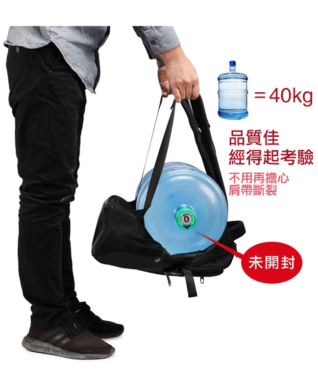 DF BAGSCHOOL - 熟男款實用至上耳機USB功能防潑水後背包-共2色