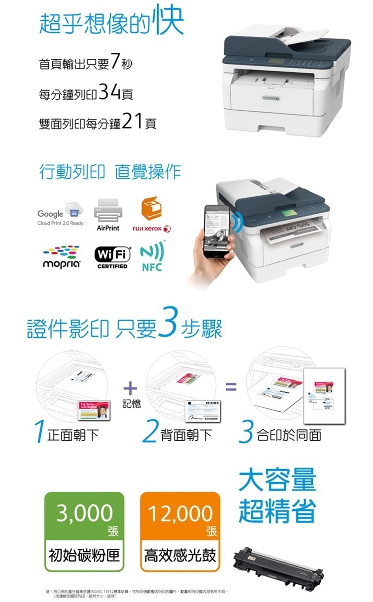 富士全錄 FUJI XEROX DocuPrint M285z A4黑白雙面雷射傳真複合機