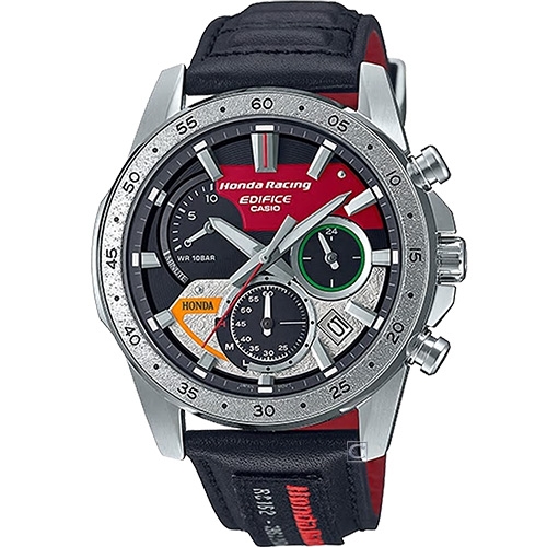 CASIO EDIFICE Honda Racing 聯名賽車太陽能錶(EQS-930HR-1A