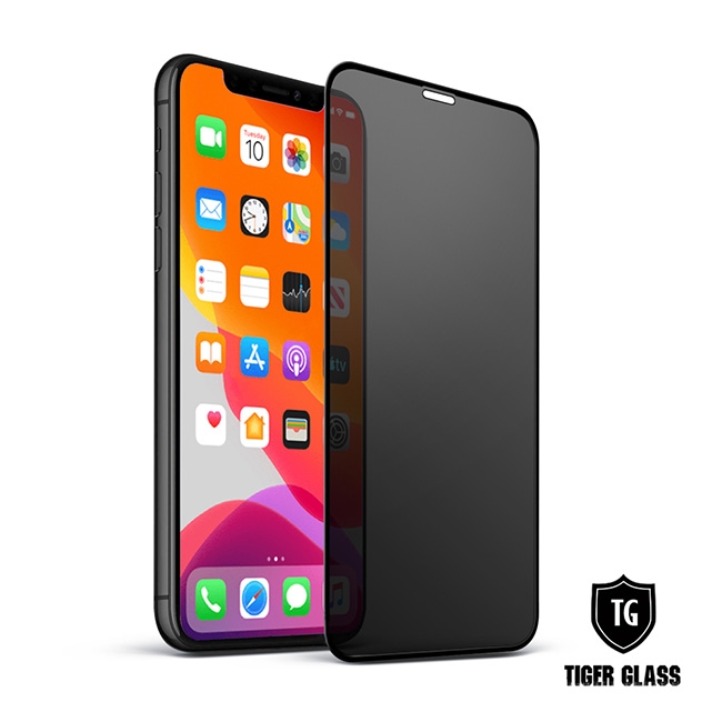 T.G iPhone 11 Pro Max/Xs Max 超強二合一防窺霧面9H滿版鋼化膜