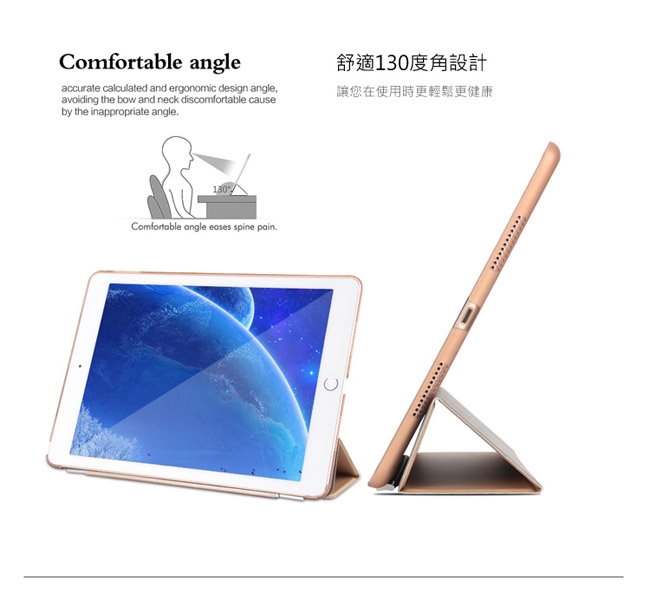 Apple iPad Air 2019 10.5吋Smart Cover三折折疊皮套