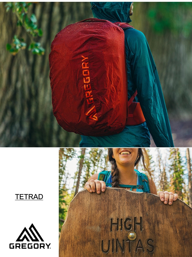 Gregory 60L TETRAD 旅行背包 像素黑