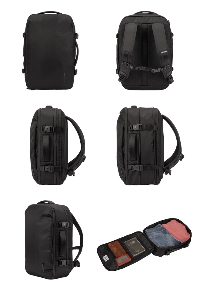 Incase VIA Slim Backpack 15吋 可擴充筆電旅行後背包 (黑)