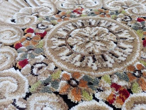 范登伯格 - 赫諾 立體絲質地毯 - 華貴黑 (135 x 195cm)