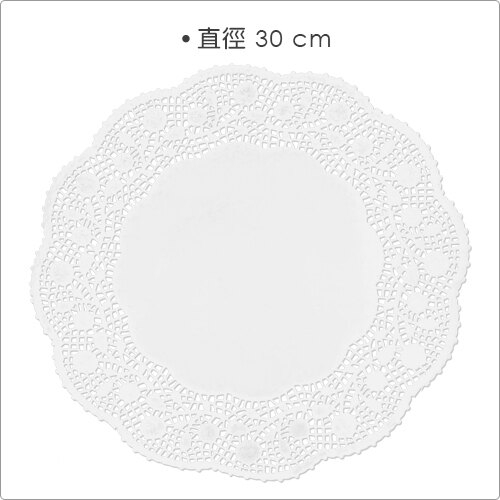 《IBILI》蕾絲花邊蛋糕紙墊10入(圓30cm)