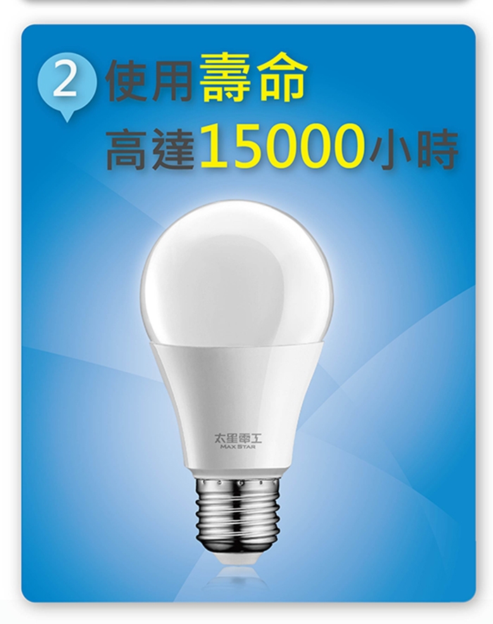 太星電工 10W超節能LED燈泡(3入)