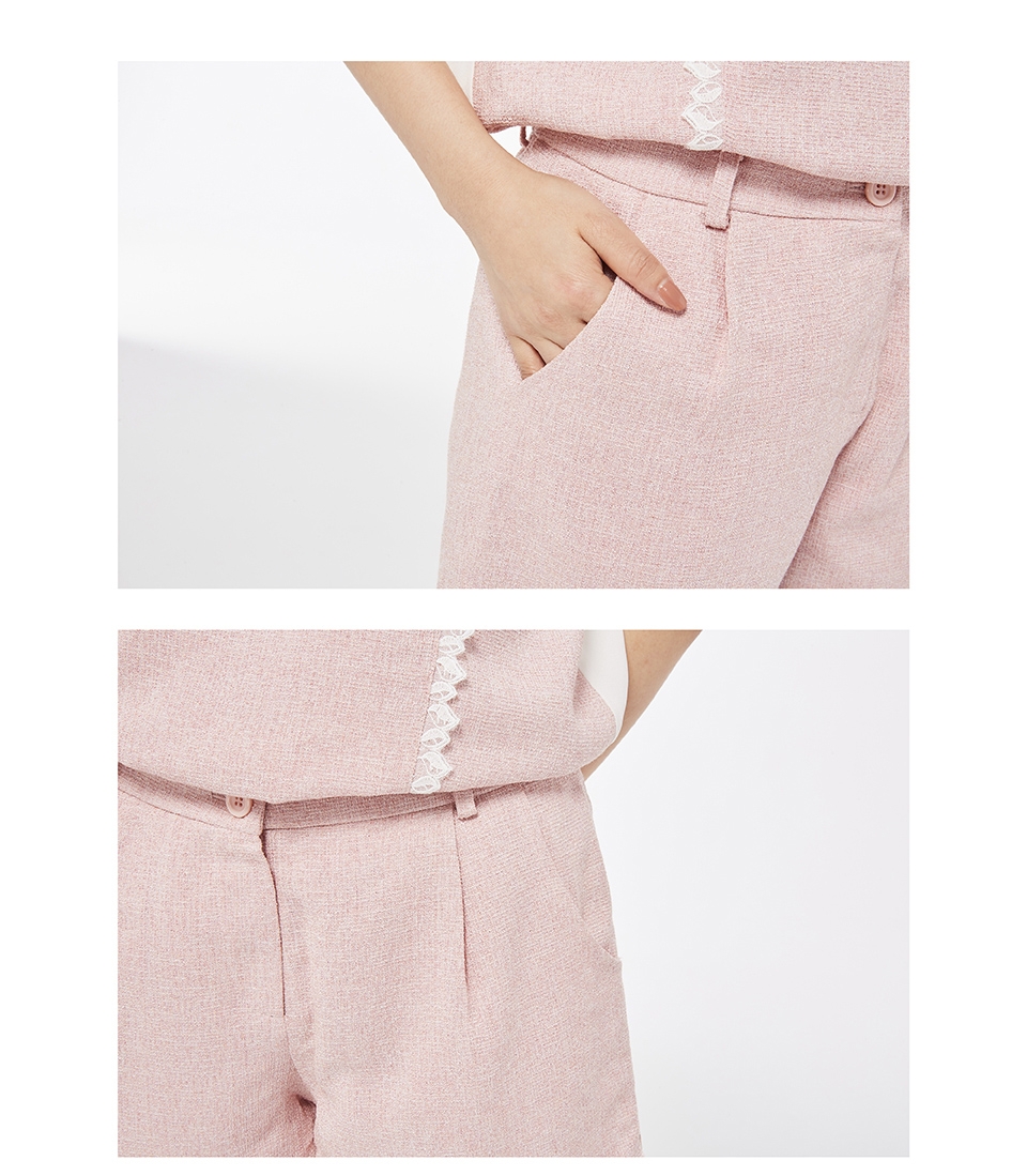 【KiKi】優雅立體織紋-短褲(二色)