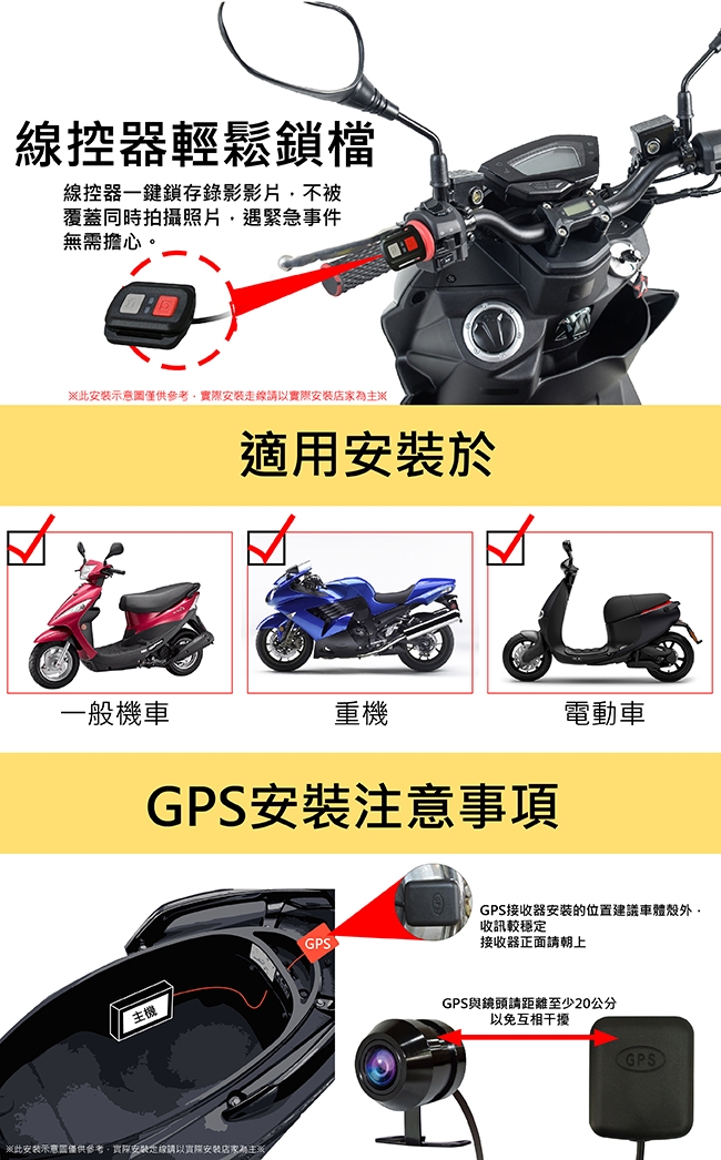 CARSCAM行車王 M5機車行車記錄器WIFI版 前後雙SONY鏡頭 GPS軌跡記錄-急