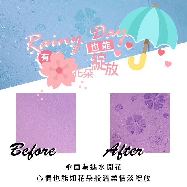 SoEasy收易利 遇水開花晴雨傘/摺疊傘2入(多色隨機出貨)