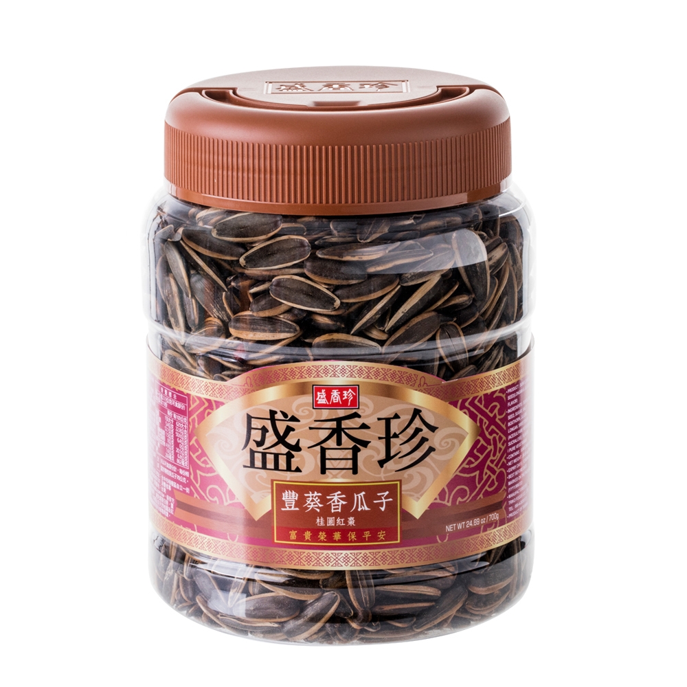 盛香珍 豐葵香瓜子禮桶(桂圓紅棗風味)700g