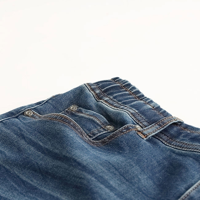 Hang Ten - 男裝 - 褲管縮口造型牛仔長褲 - 藍