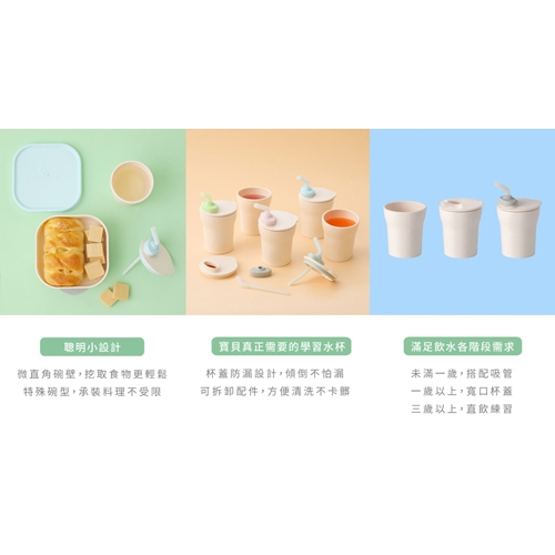 【BONNSU-舊金山Miniware】天然聚乳酸兒童學習餐具- 點心時光祖