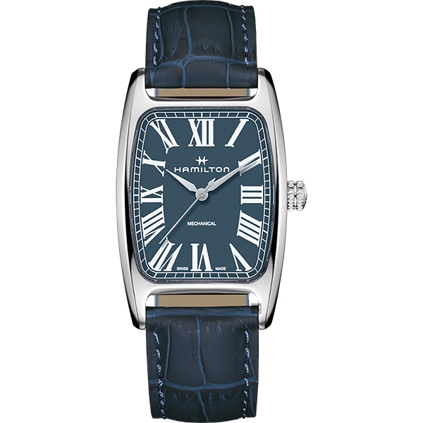 Hamilton 漢米爾頓 美國經典 柏登手上鍊機械錶-藍