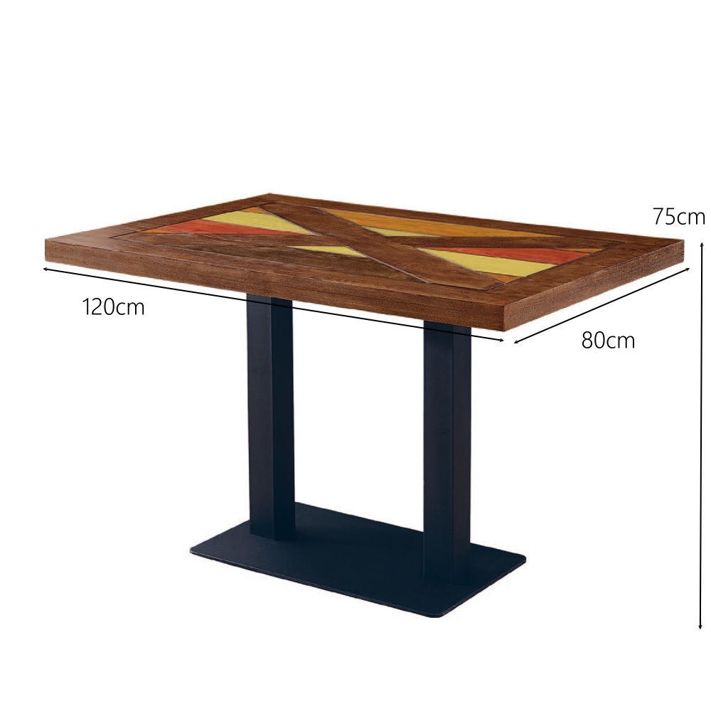 MUNAB396型4尺餐桌/休閒桌(共兩色) 120X80X75cm