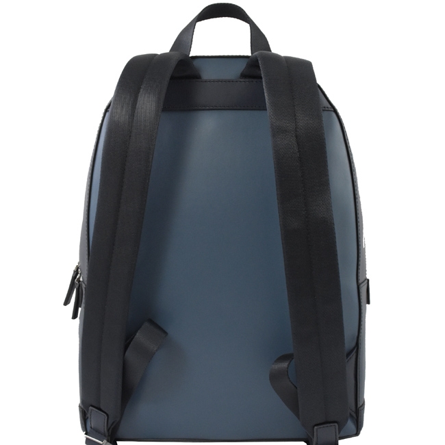 MICHAEL KORS COOPER 金屬logo牛皮大拉鍊後背包(藍)