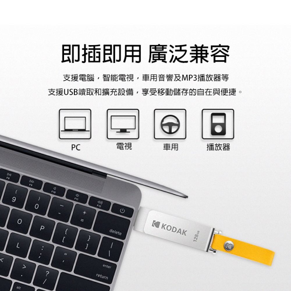 【KODAK】USB3.1 K133 32GB 旋轉随身碟-三入