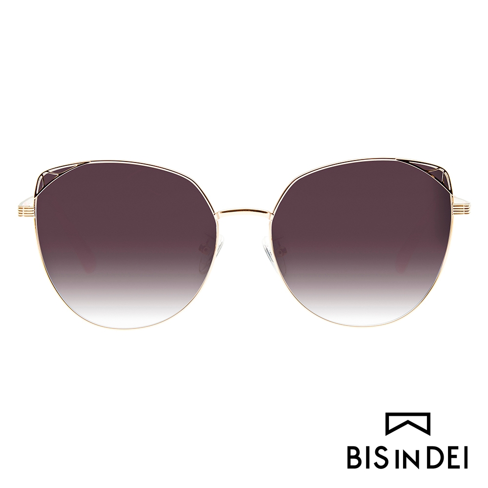BIS IN DEI 貓眼蝴蝶框太陽眼鏡-深棕
