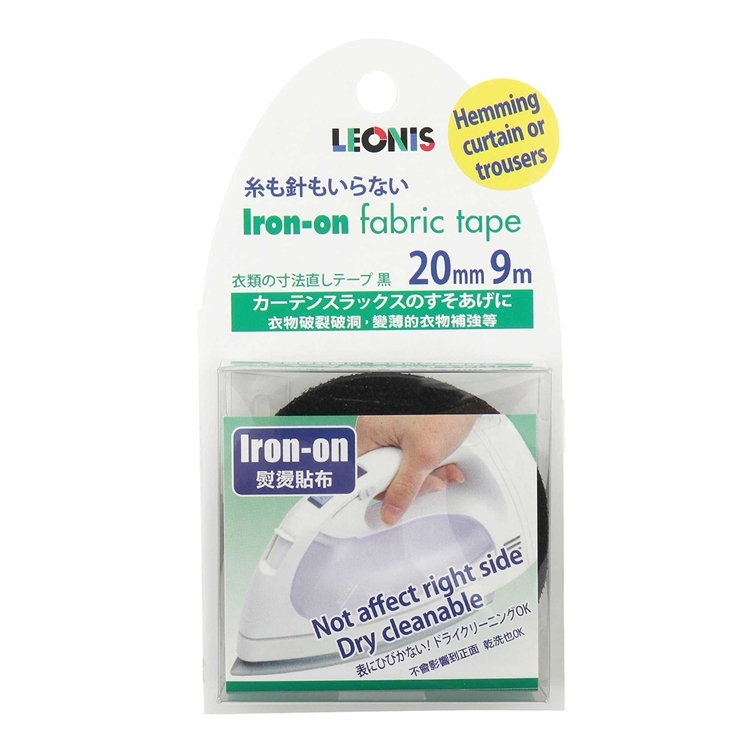 日本LEONIS褲子裙子布邊修補強化貼免車縫紉熨燙斗布貼95908(寬20mmx長9m)