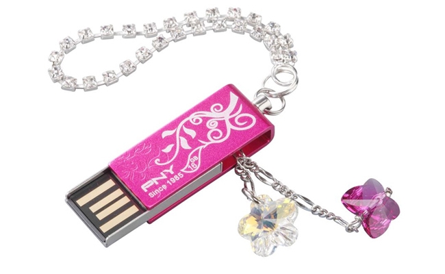 【PNY 必恩威】8GB USB2.0 Lovely Flower 水晶小花隨身碟